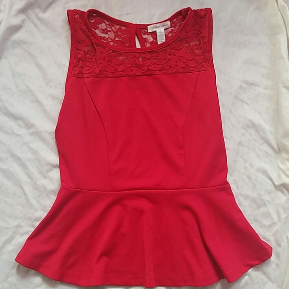 Charlotte Russe Peplum Top