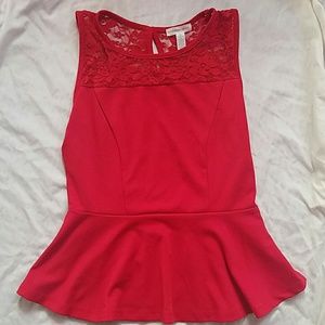Charlotte Russe Peplum Top