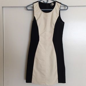Black and white body con dress