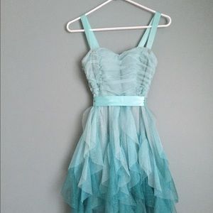 Icy Blue Prom Dress