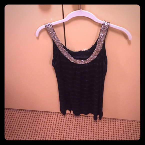 rebecca beeson  Tops - Rebecca Beeson black silver top