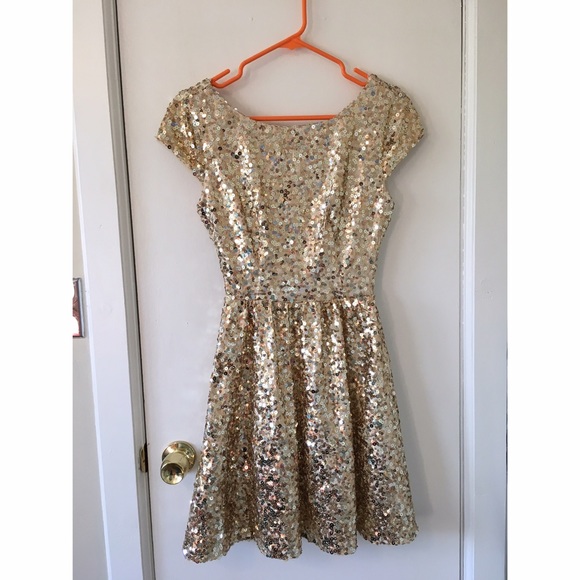Gold Sequin dress