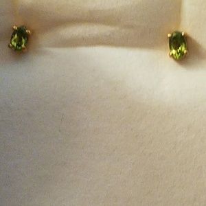 Peridot earrings. Never worne. New in box