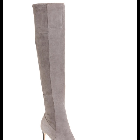 Cole Haan marina OTK boots 5.5 grey suede