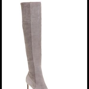 Cole Haan marina OTK boots 5.5 grey suede