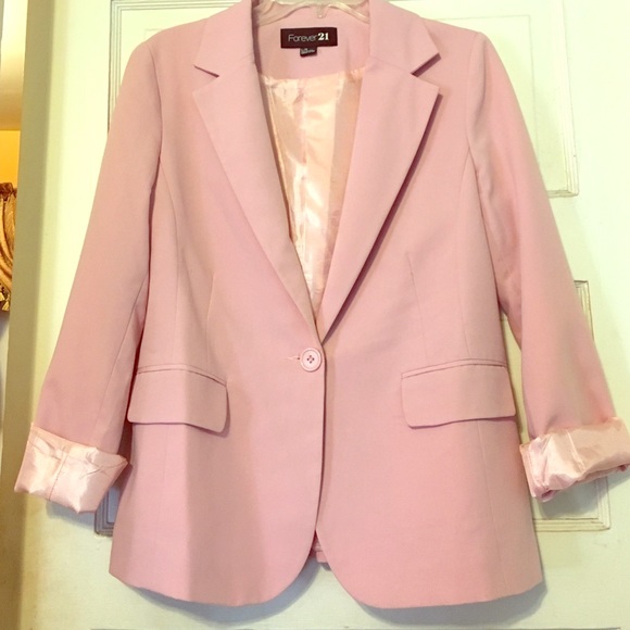 Forever 21 light pink blazer.