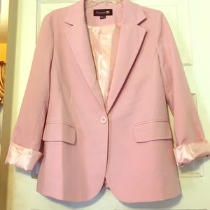 Forever 21 light pink blazer.