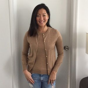 JCrew lightweight cardigan and shell set