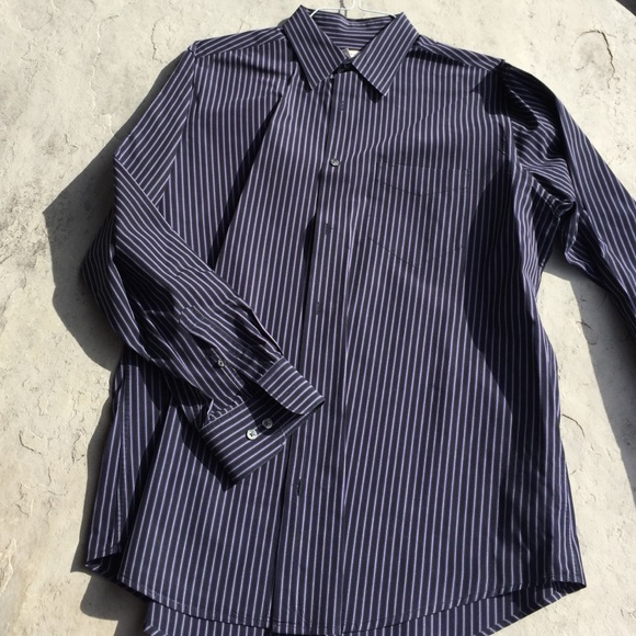 Merona Black & Purple Stripe ButtonDown DressShirt