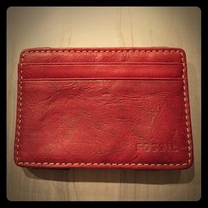 Red Leather Wallet