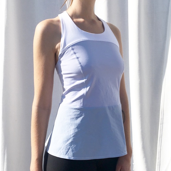 lululemon athletica Tops - Lululemon cross back peplum top NWT!!
