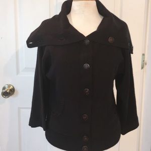 Brown wool versatile  Cardigan