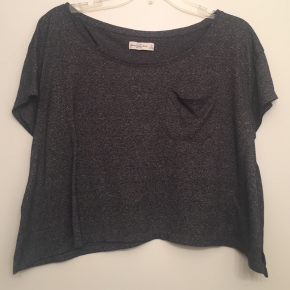 Grey Crop Blouse
