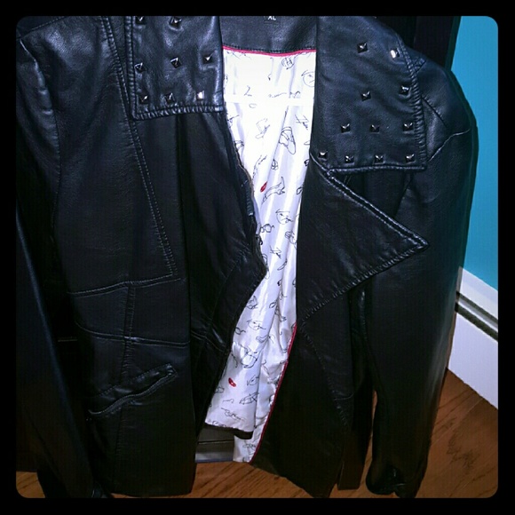 Faux leather jacket