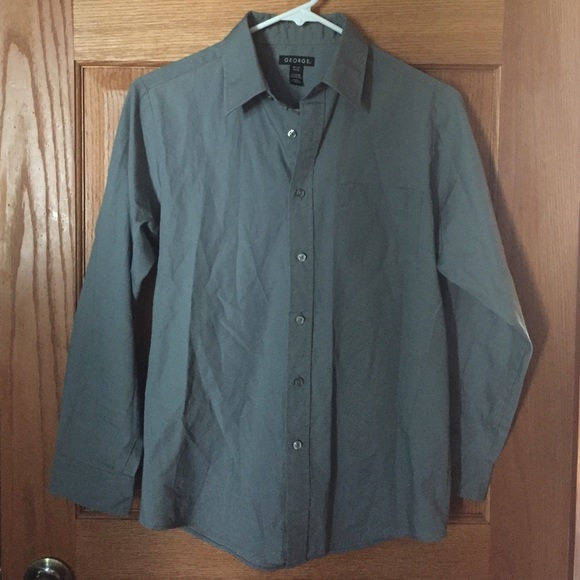 Boys Grey dress shirt! Size 14-16.