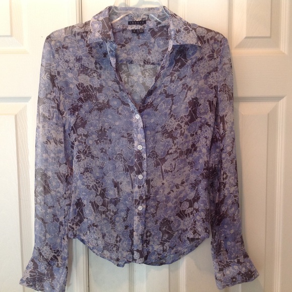 THEORY printed silk-gauze blouse - Picture 2 of 4