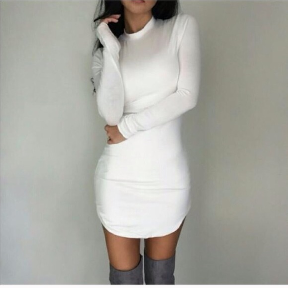 White mini dress