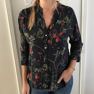 Zara Blouse with Flower pattern