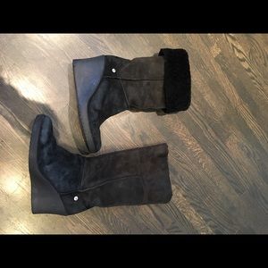 Tall wedge UGG winter boots