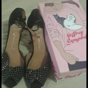 Jeffrey Campbell "Pewter" Suede Heels