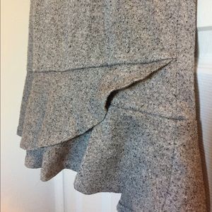 Express gray stretch pencil skirt w/ flair