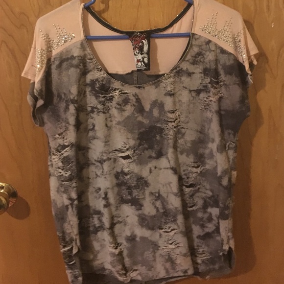Distressed shirt