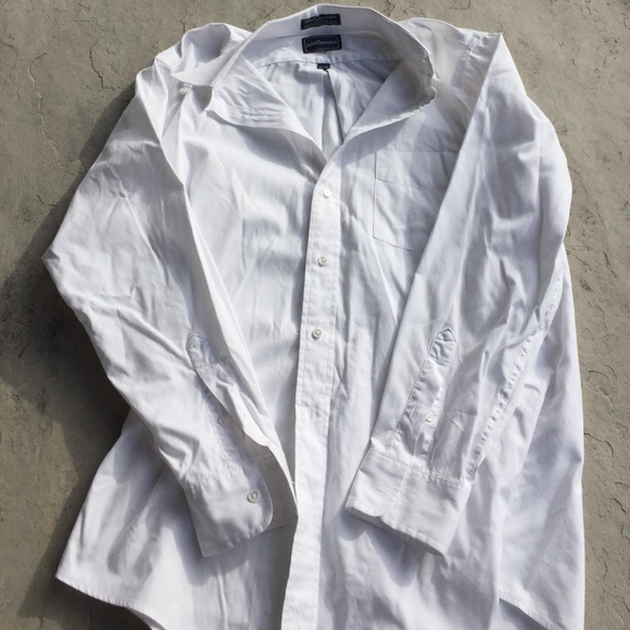 John Clarendon White Button Up Dress Shirt