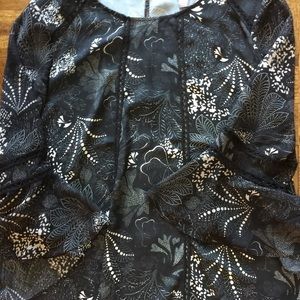 Black print fancy shirt