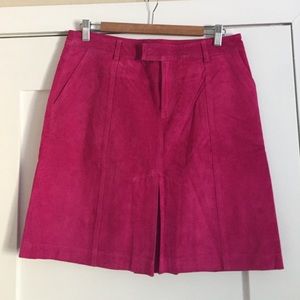 Lilly Pulitzer pink suede skirt