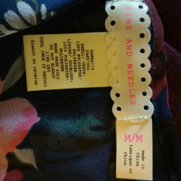 Anthropologie Pins and Needles Floral Dress UO M - Picture 4 of 4