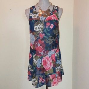Anthropologie Pins and Needles Floral Dress UO M