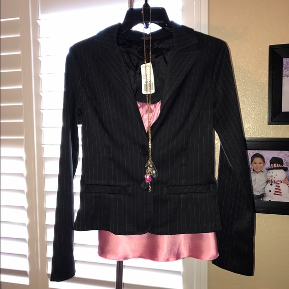 Forever 21 Blazer, I.N. SF Fuchsia Pink Small - Picture 1 of 4
