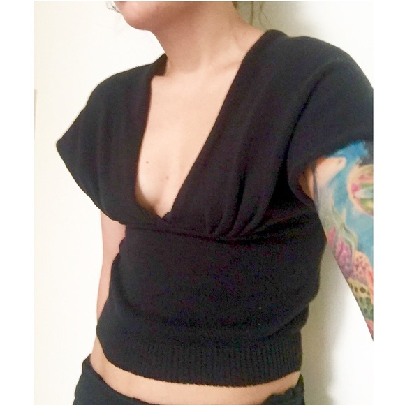 M Black Cotton Sweater Cover