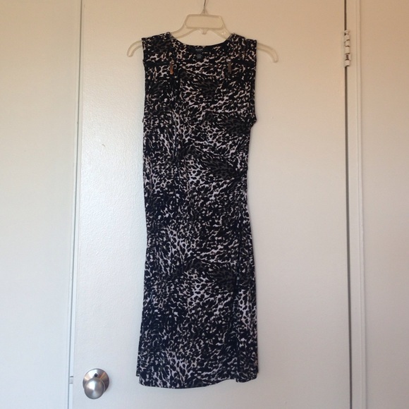 Leopard print camouflage dress