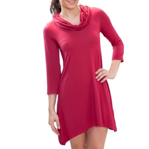 Bamboo Cowlneck Dress