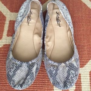 Lucky Brand "Emmie" snakeskin flats