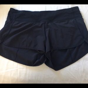 Lululemon Speed Shorts- size 8, Black