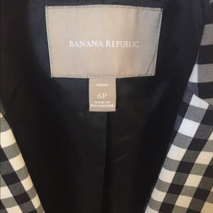 Banana Republic Jackets & Coats - Banana Republic gingham jacket Banana Republic Jackets & Coats - Banana Republic gingham jacket