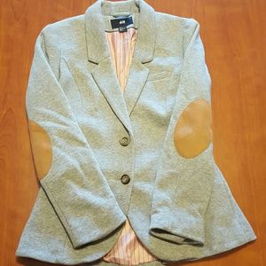 H&M GRAY cotton Blazer