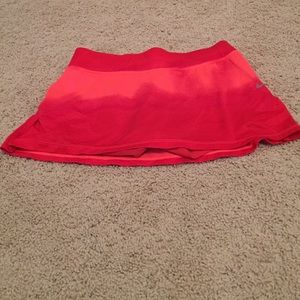 Nike red tennis skirt