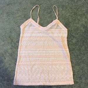 shimmer American eagle tank top
