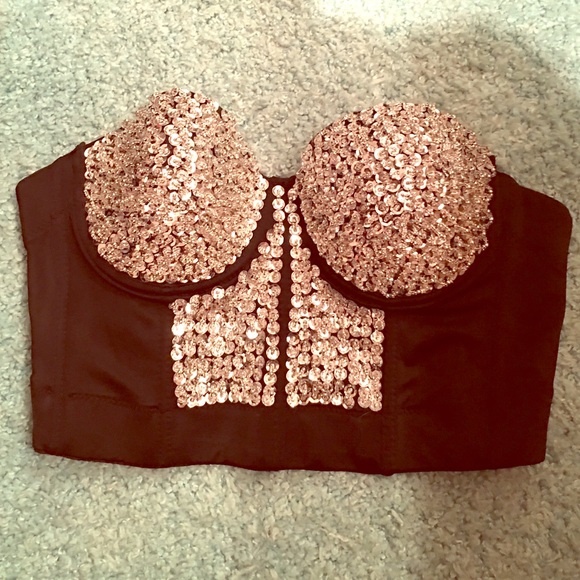 Super Sequins Bustier top - Picture 1 of 1