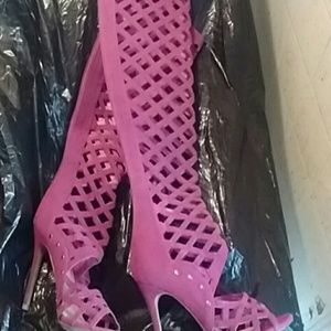 Knee High stiletto heels