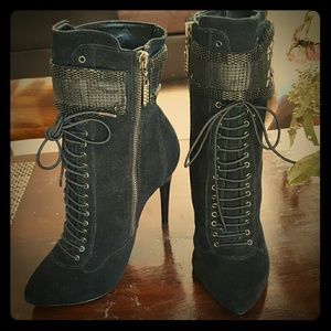 Kardashian Bebe Black Heeled Boots