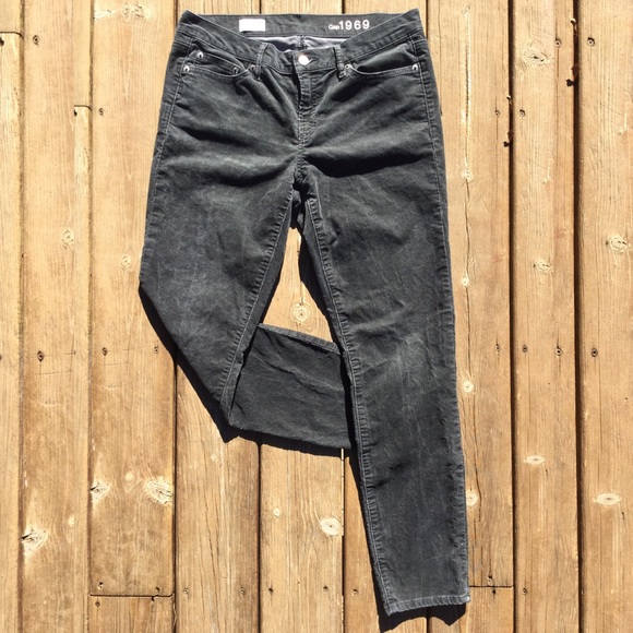 GAP “Always Skinny” Charcoal Corduroy Jeans Sz 30R