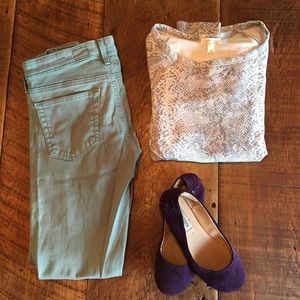 Mossy green 💚AG Stevie Ankle jeans 💚