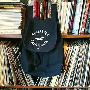 Hollister drawstring backpack daypack