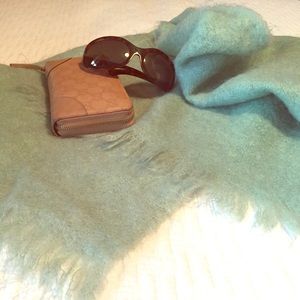 ❤️SALE❤ Vintage Mint Mohair Scarf