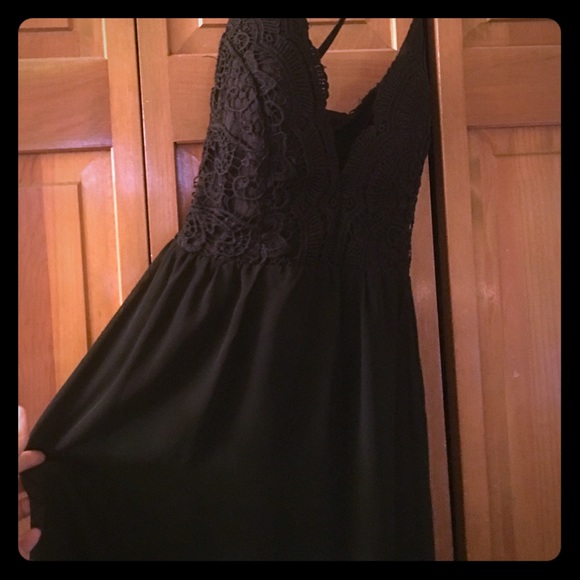 Black evening dress