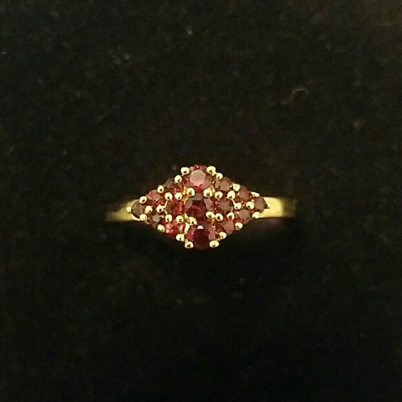 Costume Ruby and Gold-plated ring